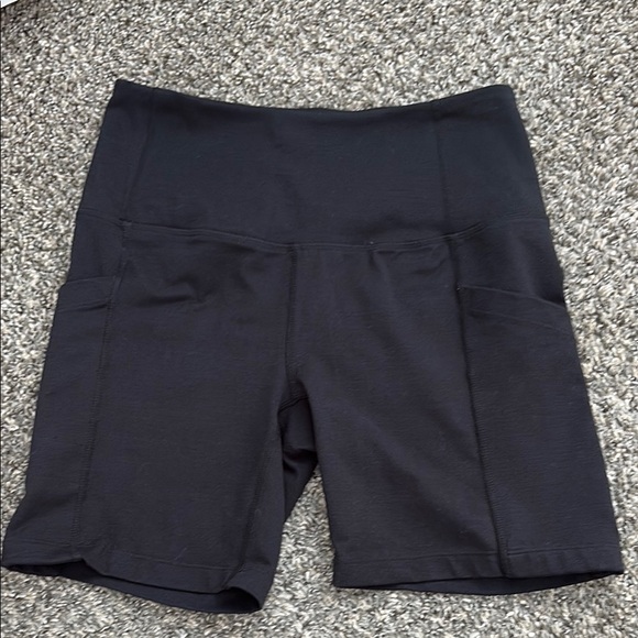 Zella: Women's Black High-Waisted Biker Shorts - Picture 1 of 2